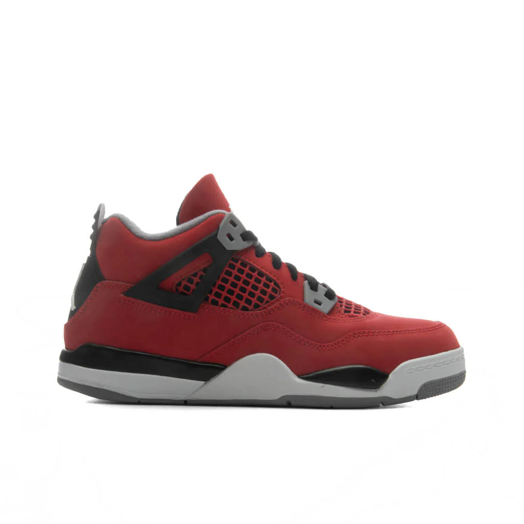 Air Jordan 4 Retro Toro Bravo PS Fire Red White Black Cement Grey