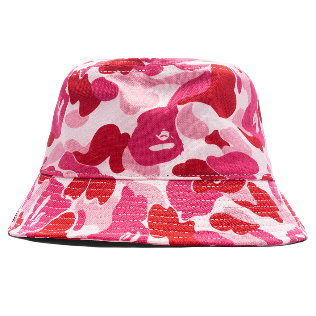 Abc Camo Logo Bucket Hat Pink