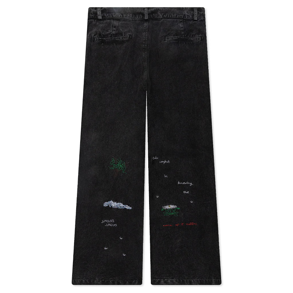 Questions Pleated Pant Black