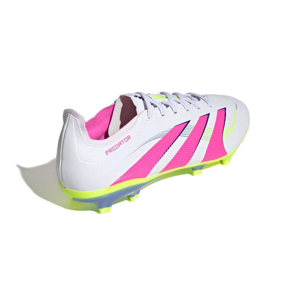adidas Predator League Firm Multi Ground Soccer Cleats White Pink Lemon