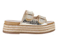 Sandalias Plataforma Roze Color Dorado para Mujer