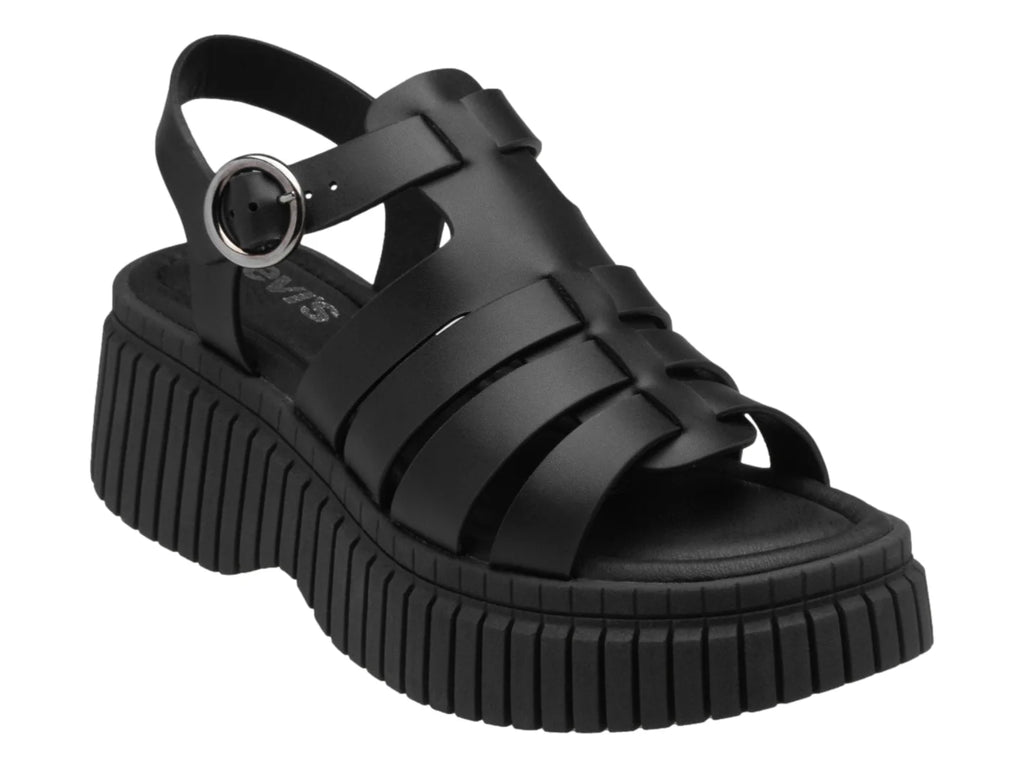 Sandalias Plataforma Levis Negro para Mujer