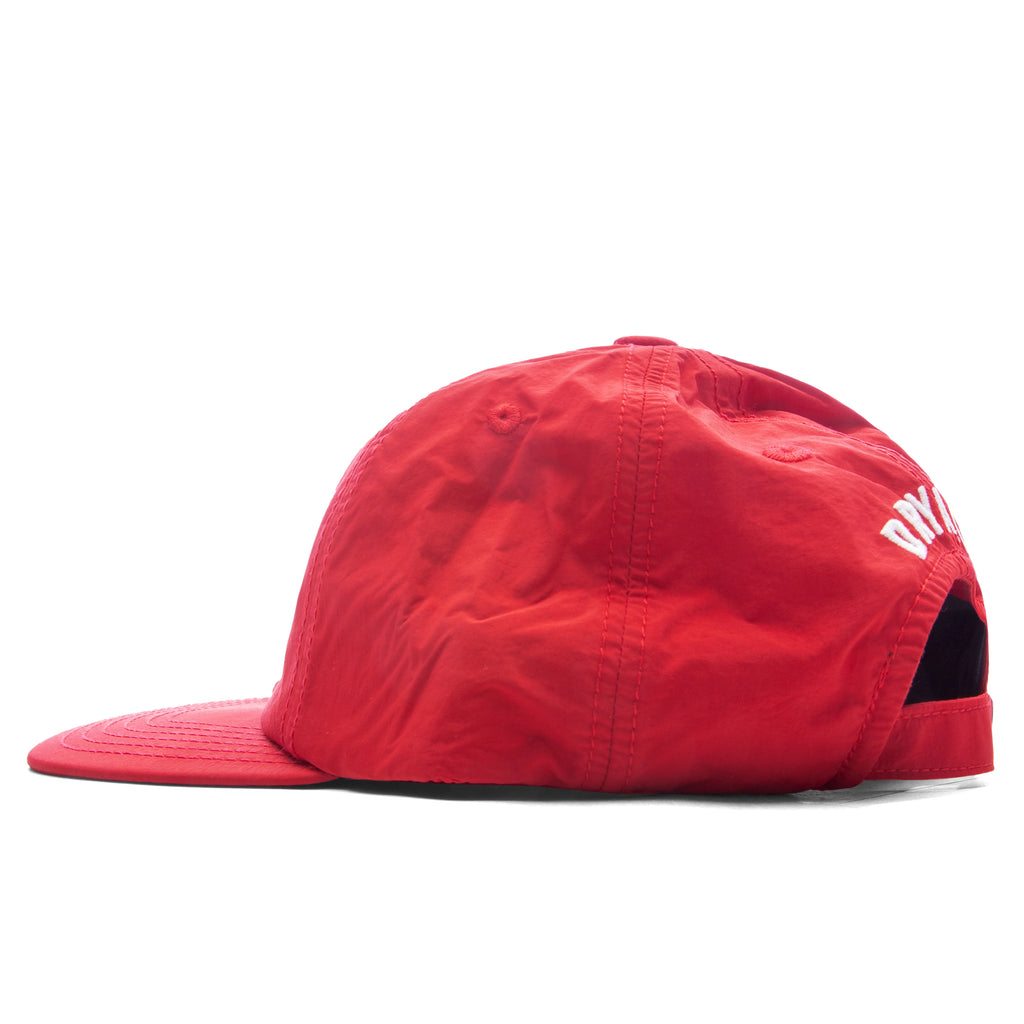 5 Panel Nylon Cap Red