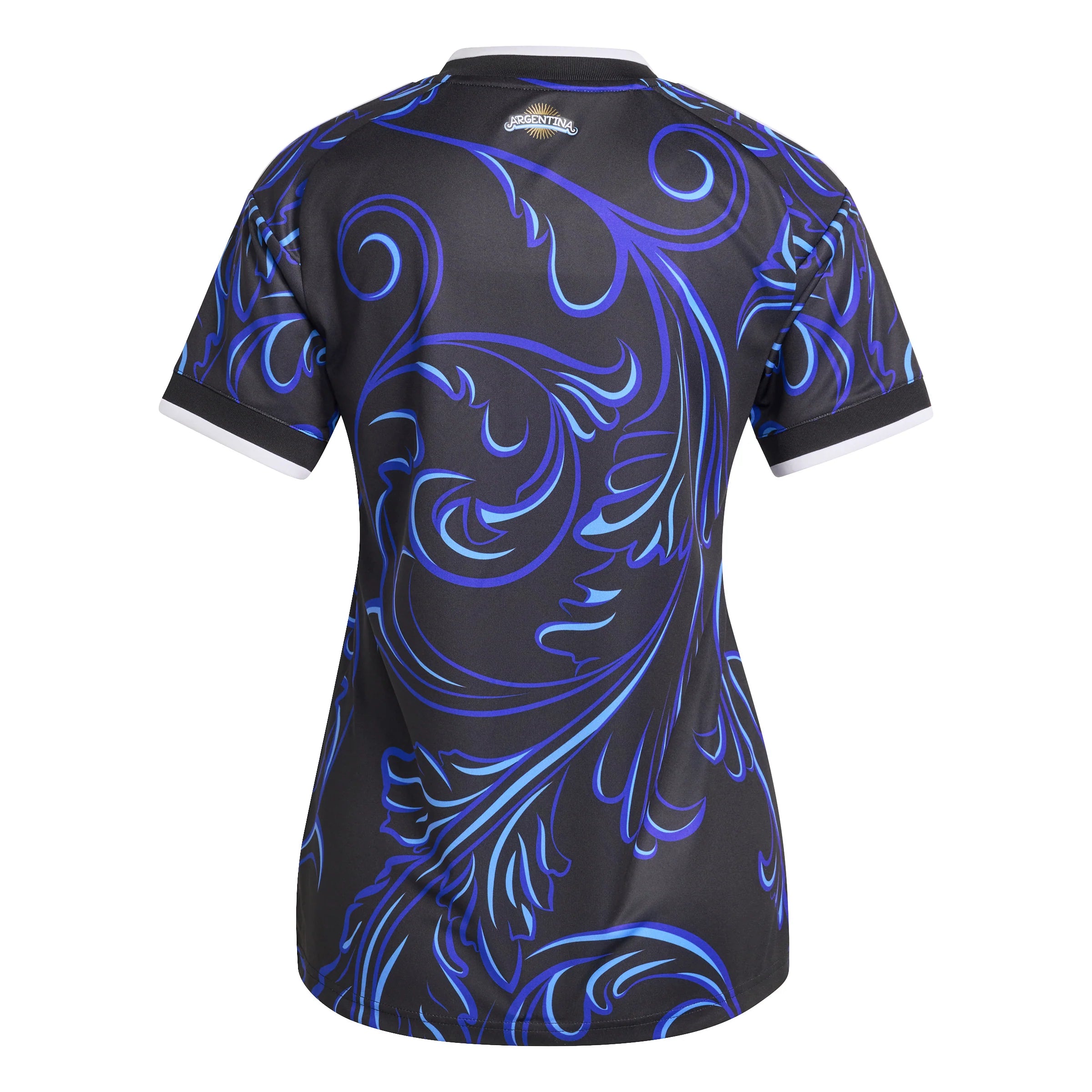 adidas Argentina Away Womens Soccer Jersey 2026 Black Blue