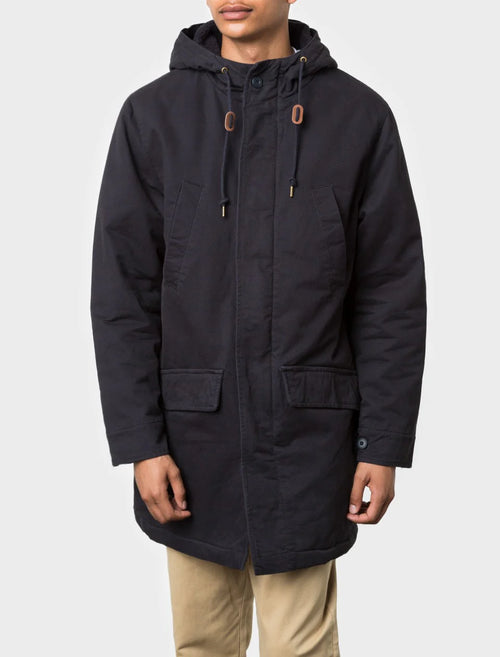 Military Parka Mens Jacket Navy