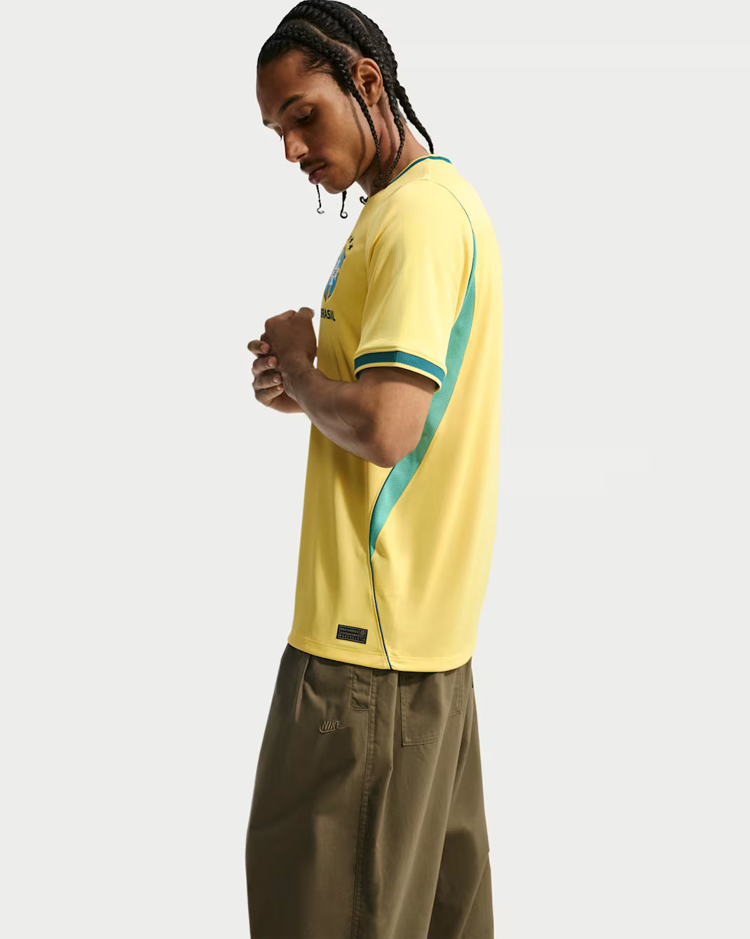 Nike Brazil Home Mens Soccer Jersey 2026 Yellow