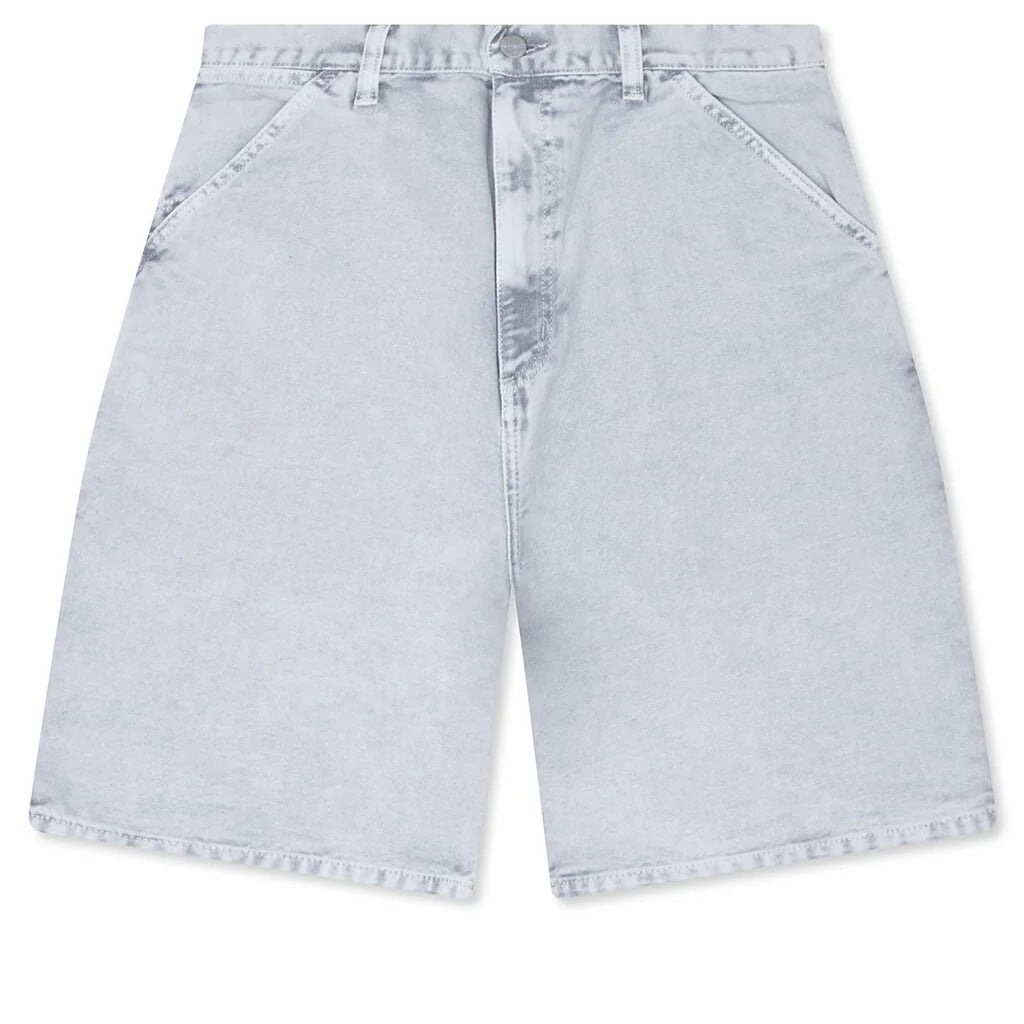 Single Knee Short Black Chalk Wash