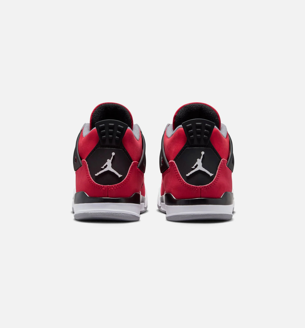 Air Jordan 4 Retro Toro Bravo Preschool Lifestyle Shoe Fire Red White Black Cement Grey Free Shipping