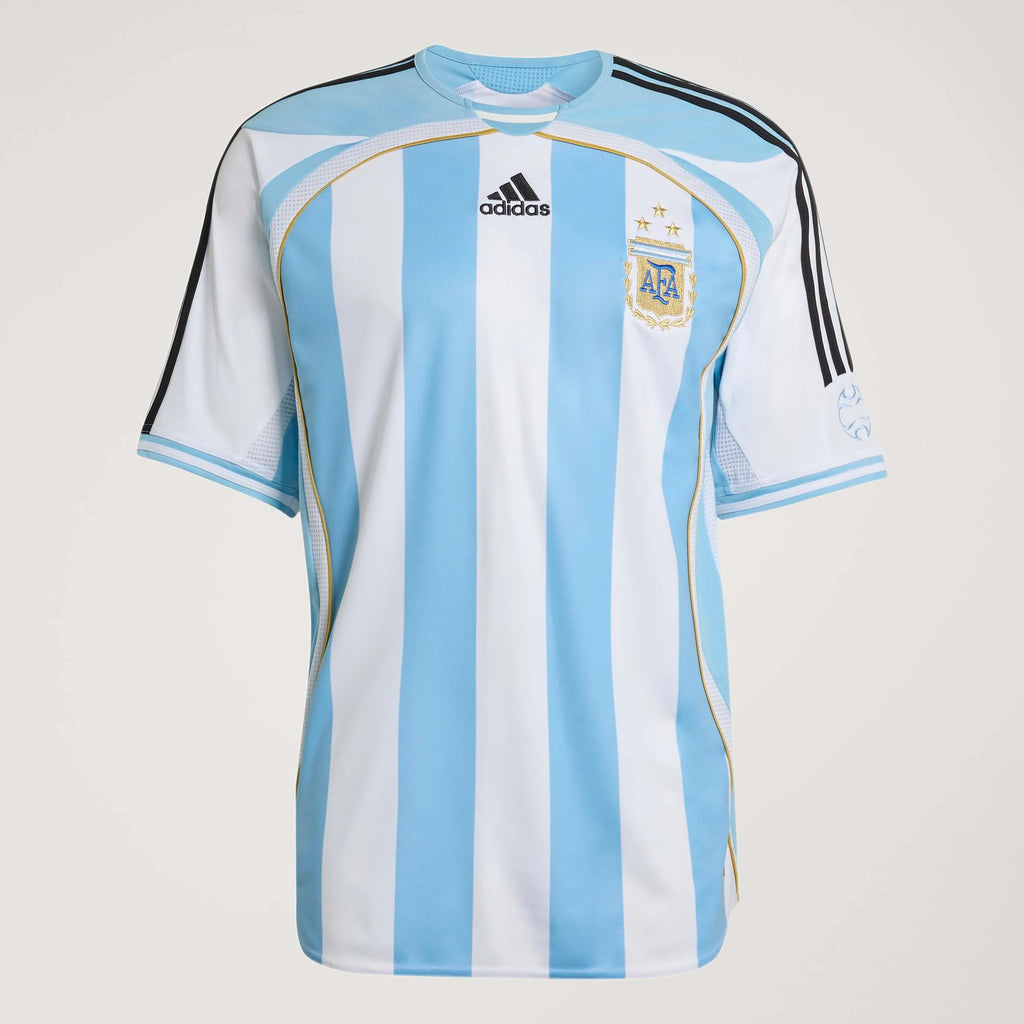 adidas Argentina Home Mens Soccer Jersey 2006 White Blue