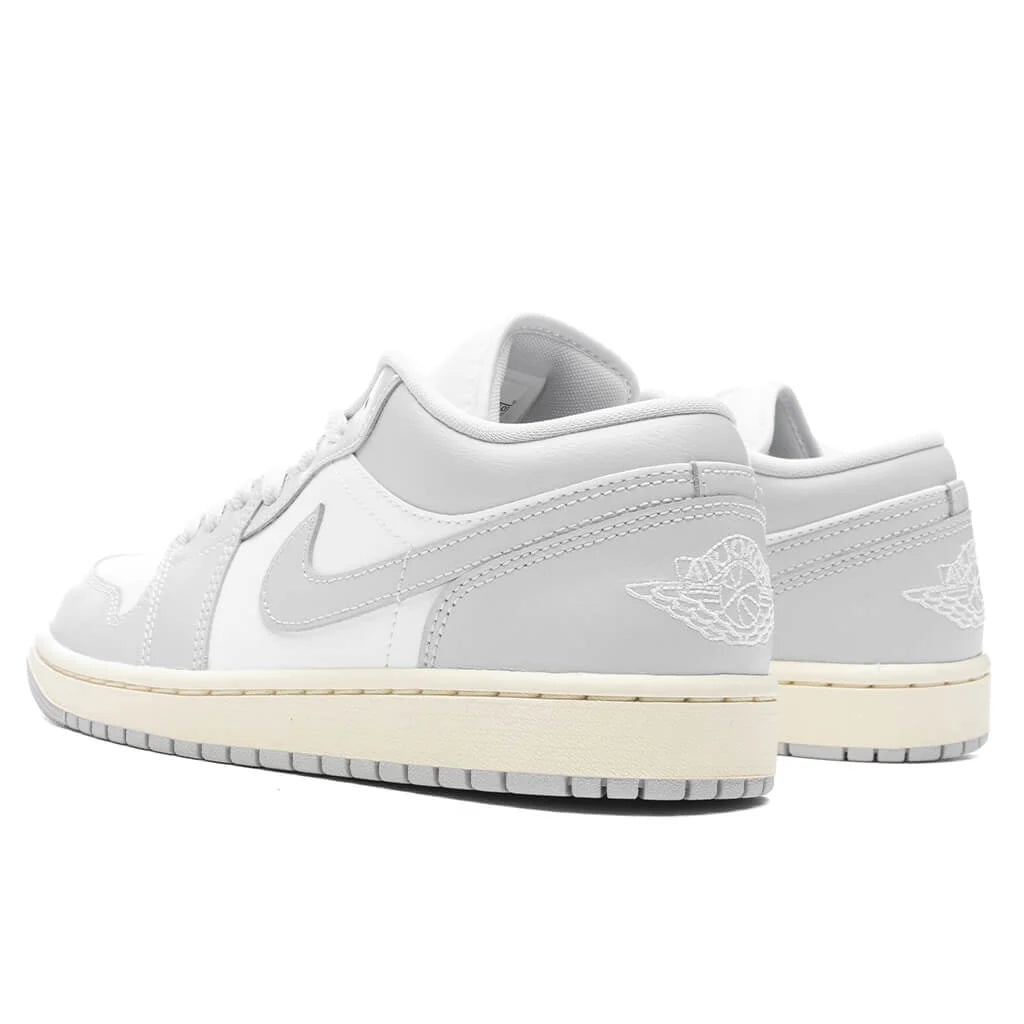 Womens Air Jordan 1 Low Sail Neutral Grey Coconut Milk