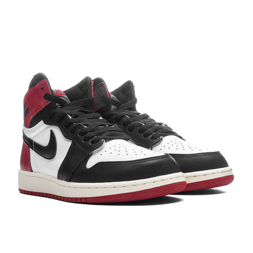 Air Jordan 1 Retro High OG Black Toe Reimagined GS White Black Varsity Red Sail