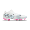 PUMA Future 7 Match FG AG Multi Ground Soccer Cleats White Black Poison Pink