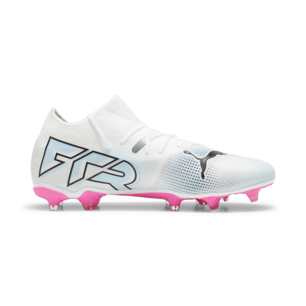PUMA Future 7 Match FG AG Multi Ground Soccer Cleats White Black Poison Pink