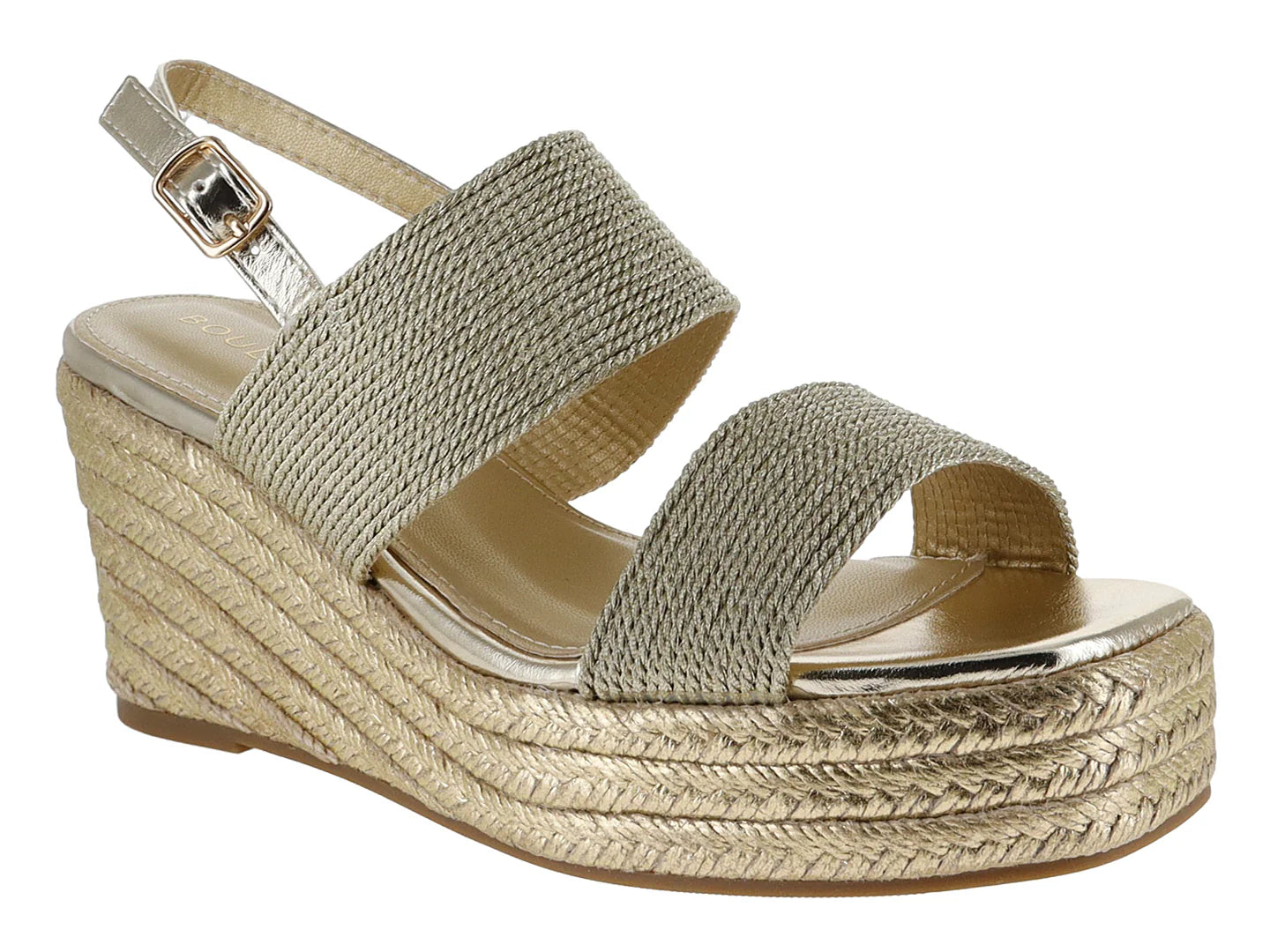 Sandalias de Plataforma Boullevard Color Gold para Mujer
