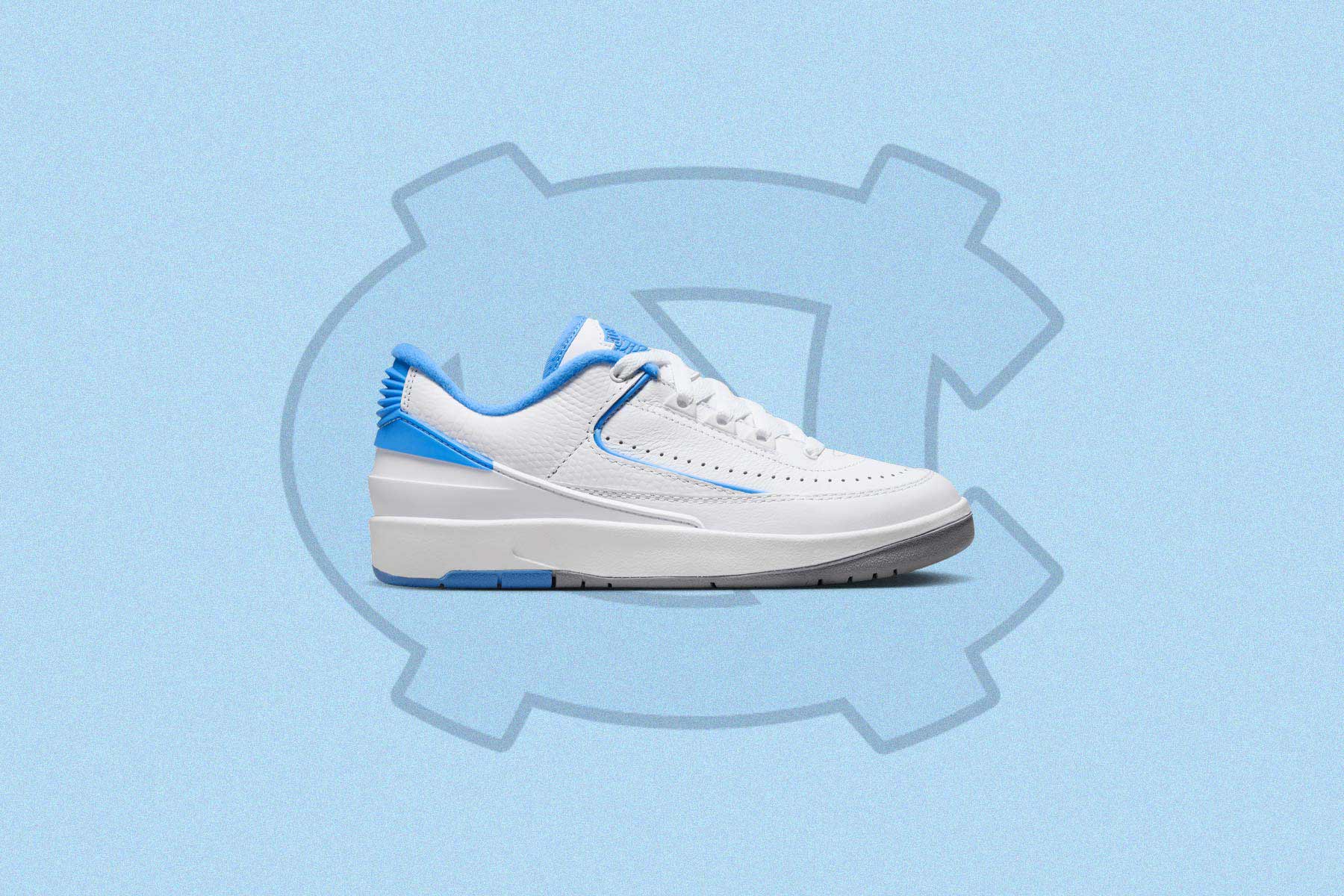 Air Jordan 2 Retro Low GS White University Blue Cement Grey