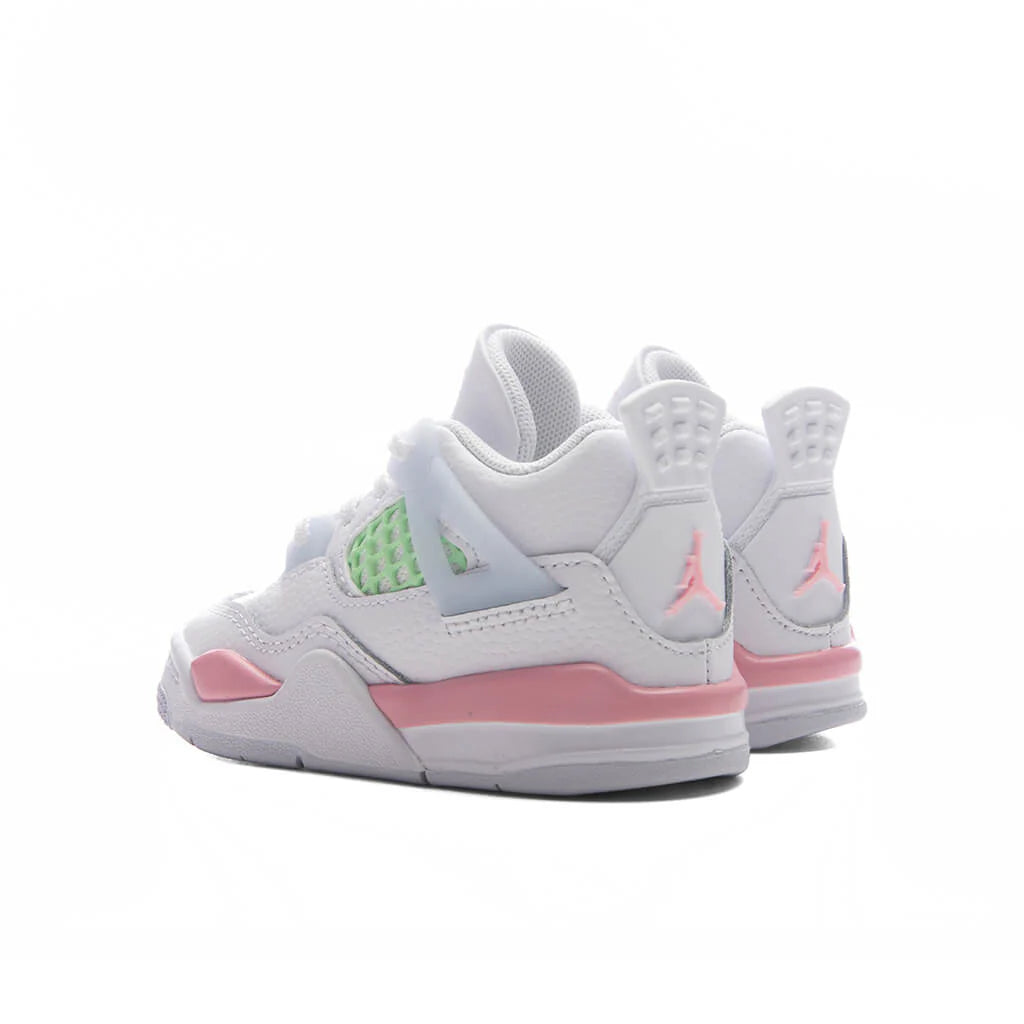 Air Jordan 4 Retro Valentines Day TD White Medium Soft Pink Half Blue