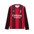 PUMA AC Milan Home Long Sleeve Mens Soccer Jersey 2026 Black Red