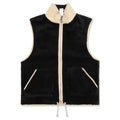 Spiralling Sherpa Vest Black