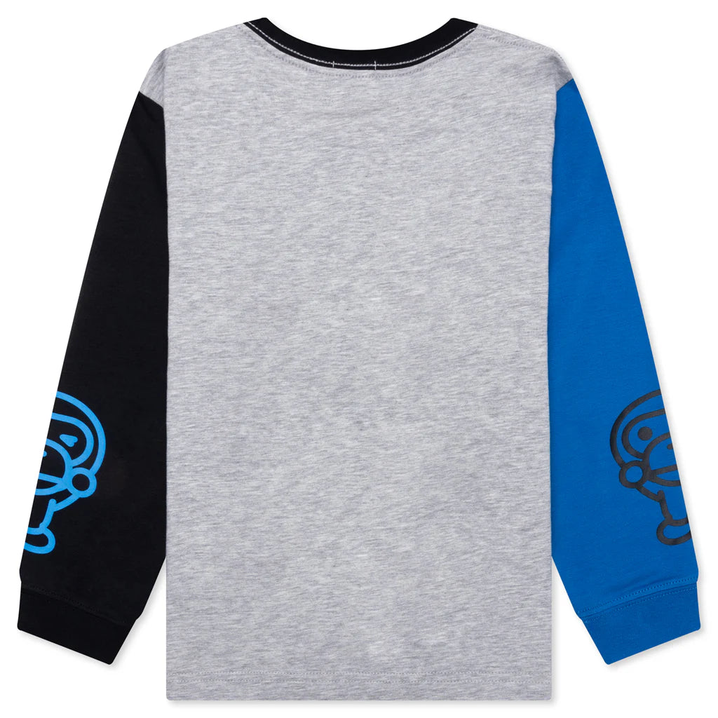 Kids Multi Baby Milo L S Tee Gray