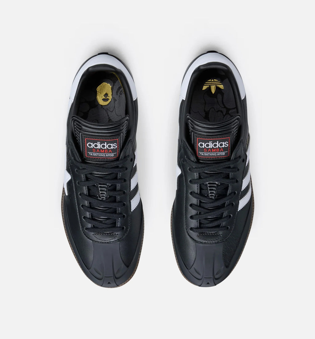 Samba Bape Mens Lifestyle Shoe Core Black Cloud White Gum