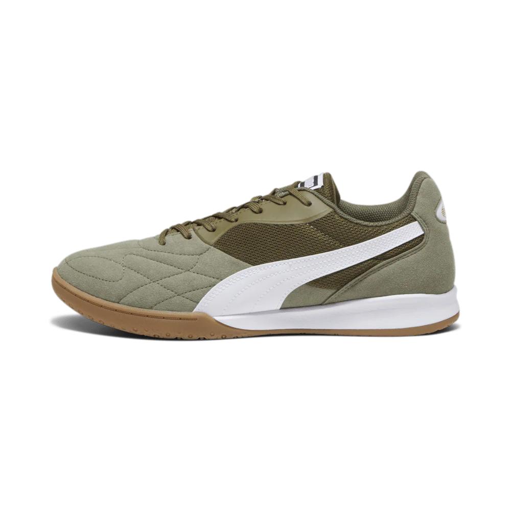PUMA King Top IT Indoor Shoes Olive Drab White Gold
