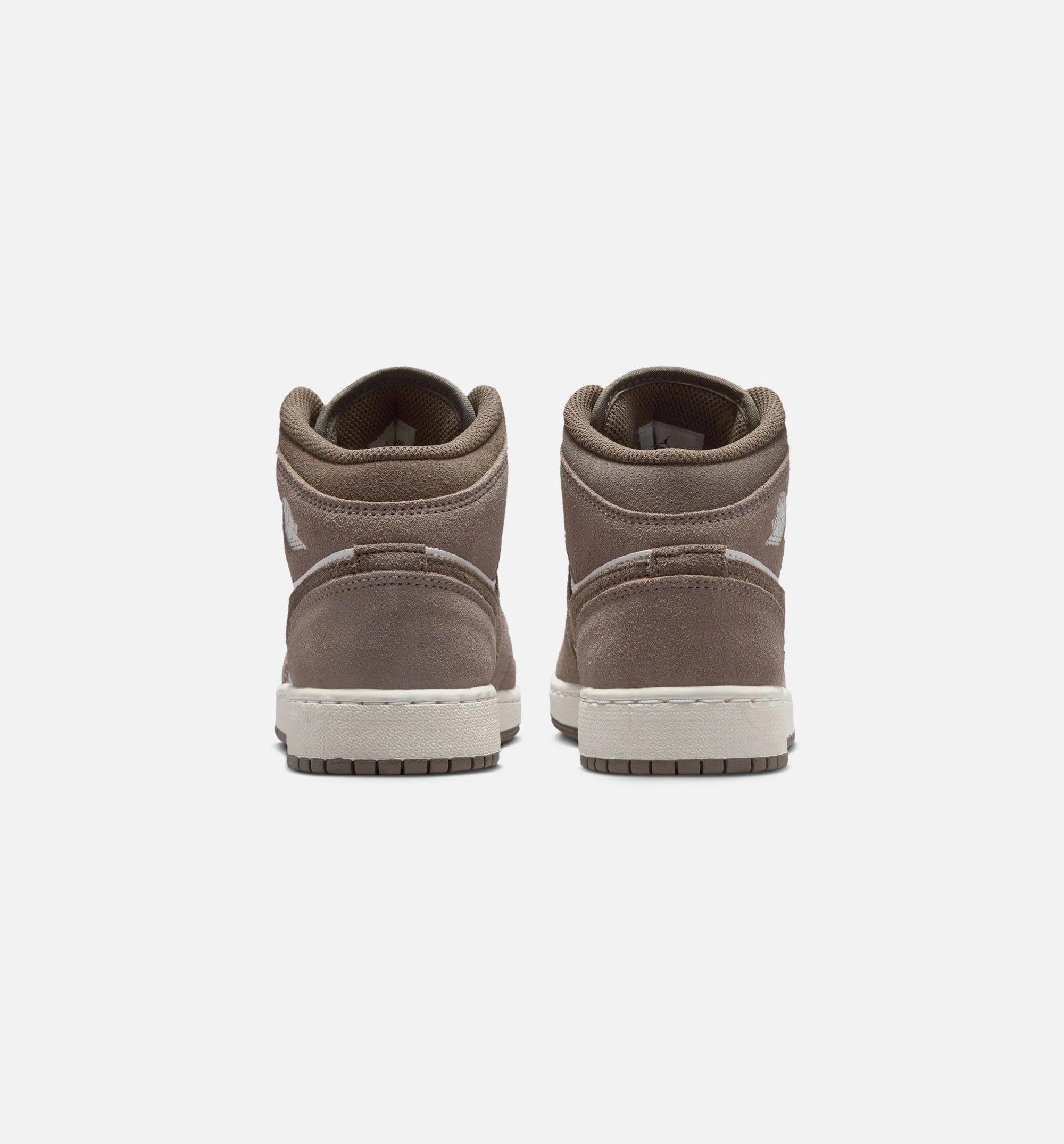 Air Jordan 1 Mid Grade School Lifestyle Shoe Enigma Stone Olive Grey Summit White