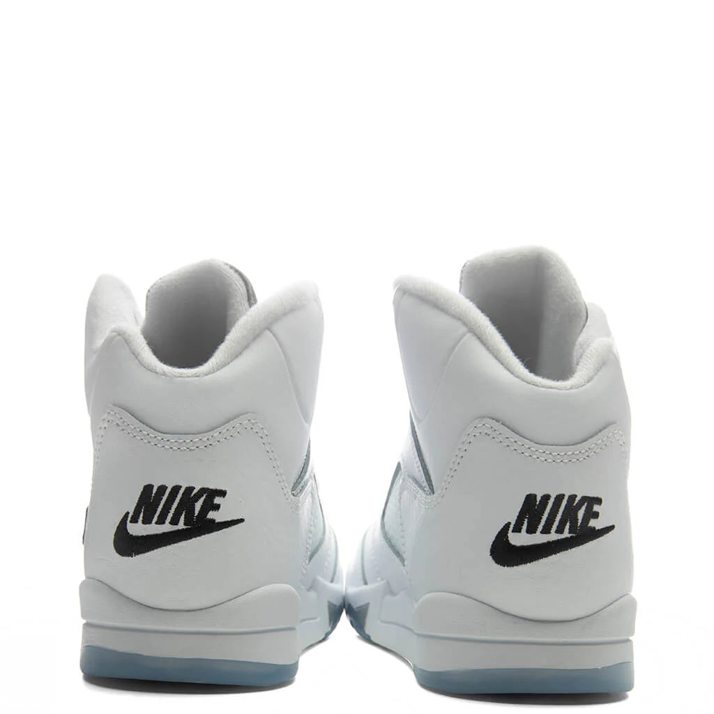 Air Jordan 5 Retro White Metallic PS White Black Metallic Silver