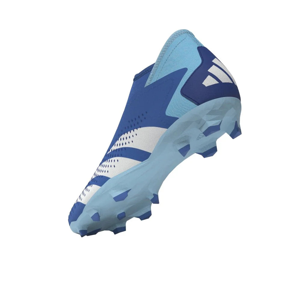 adidas Predator Accuracy3 Laceless FG Firm Ground Soccer Cleats Bright Royal Cloud White Bliss Blue