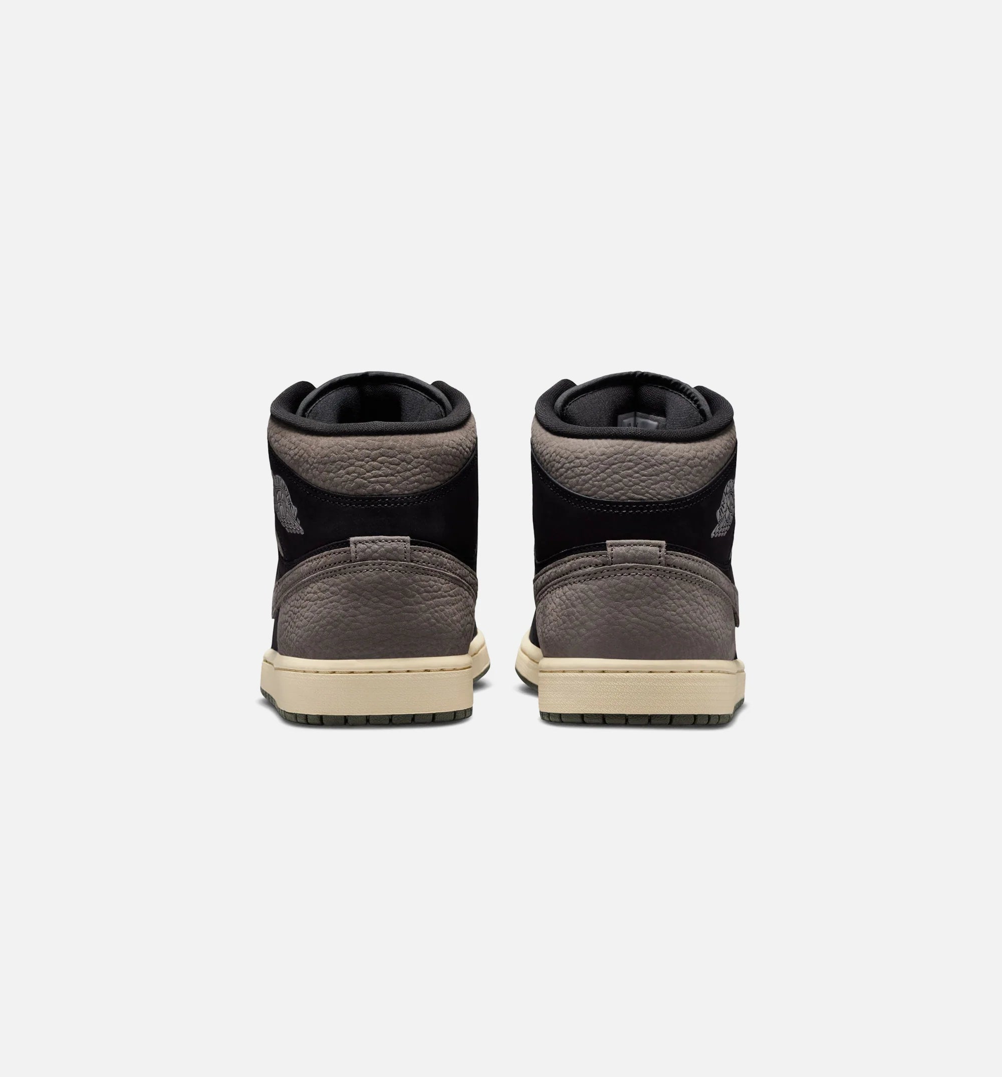 Air Jordan 1 Mid SE Mens Lifestyle Shoe Black Olive Grey Light Wild Mango