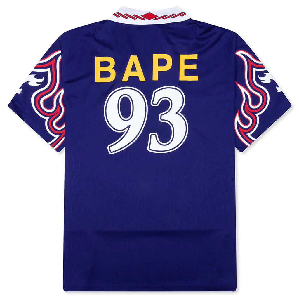 Adidas x BAPE S S Flame Jersey Japan Blue