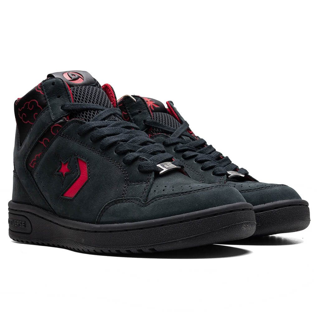 Converse x Naruto Itachi Weapon Mid Black Red Moonbathe