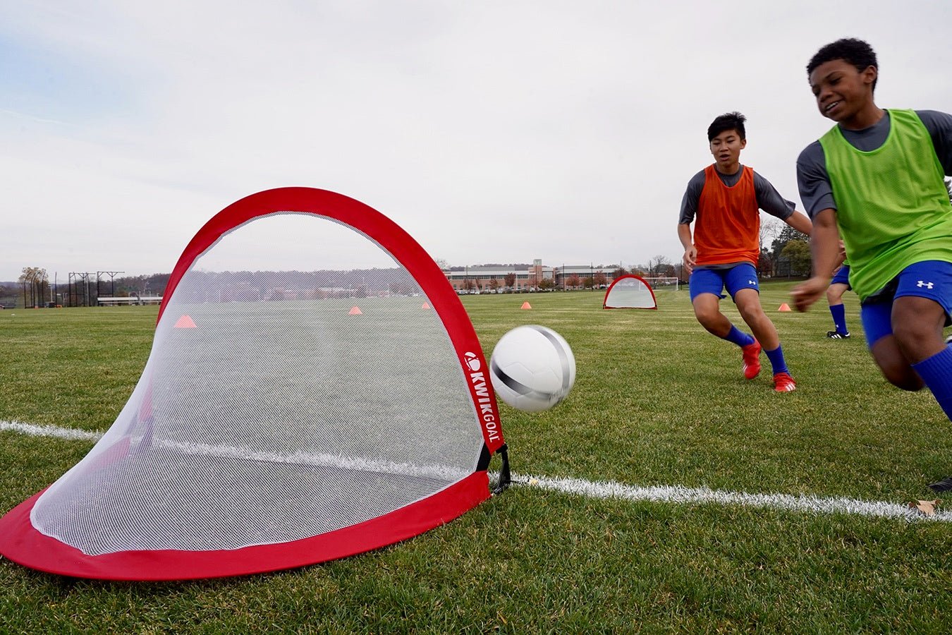 Kwik Goal Infinity Lite Pop Up Goal 6ft Set of 2 Blue
