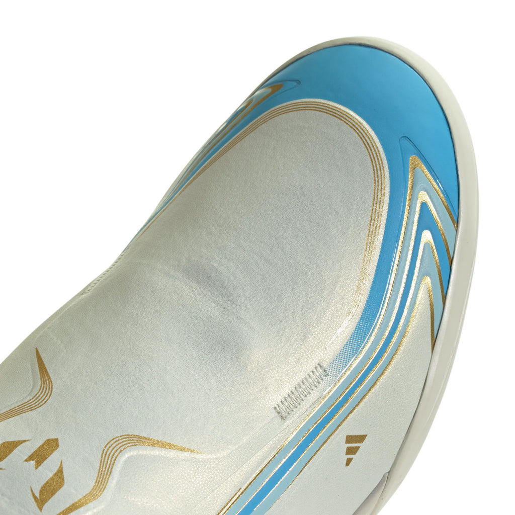 adidas F50 Messi League Turf Mens Soccer Cleats Ivory Blue