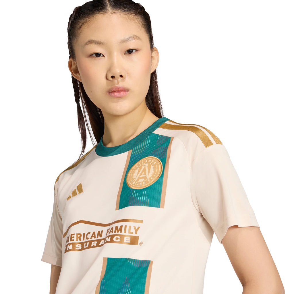 adidas Atlanta United FC Away Womens Soccer Jersey 26 27 Beige
