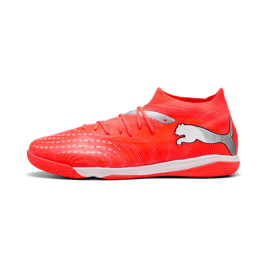 PUMA Future 9 Match IT Indoor Mens Soccer Shoes Red White Black