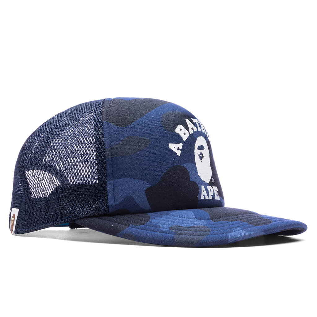 Color Camo College Mesh Cap Navy