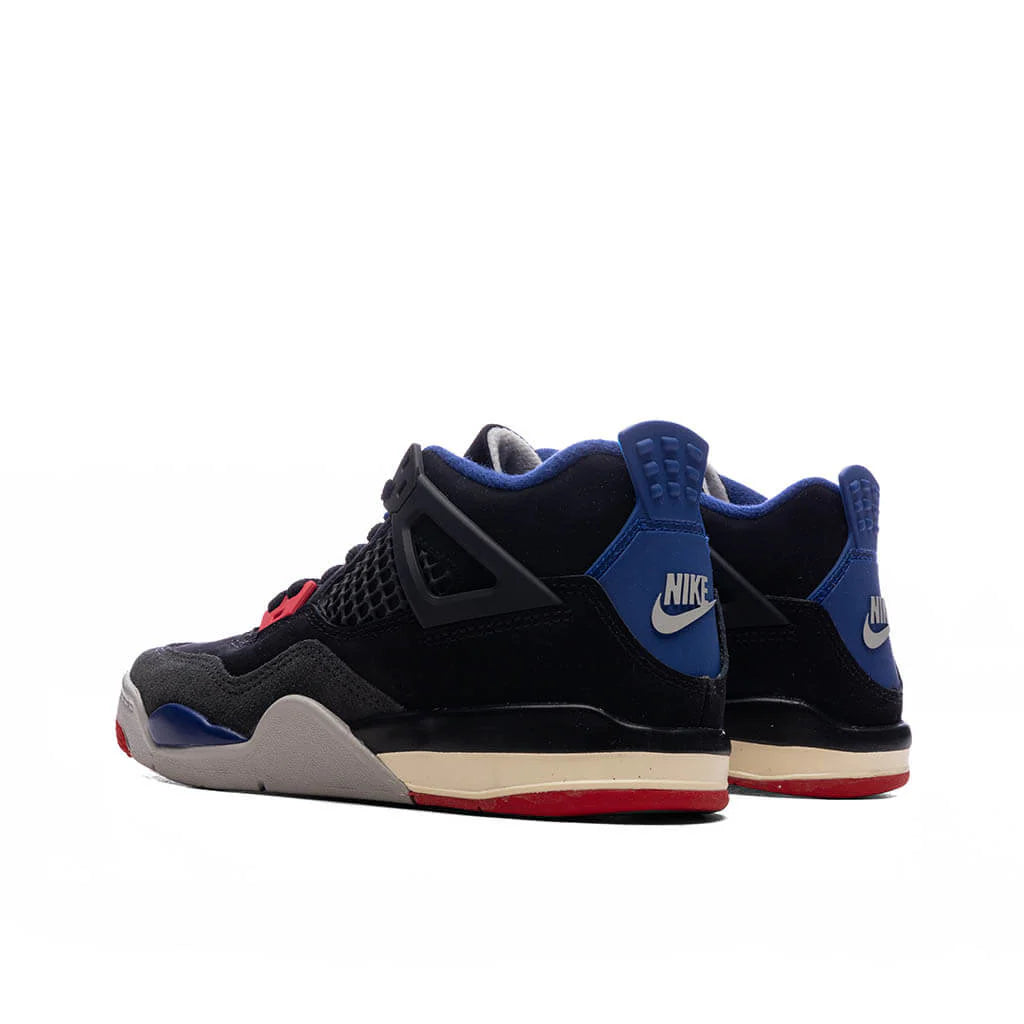 Air Jordan 4 Retro Rare Air PS Black Fire Red Deep Royal Blue