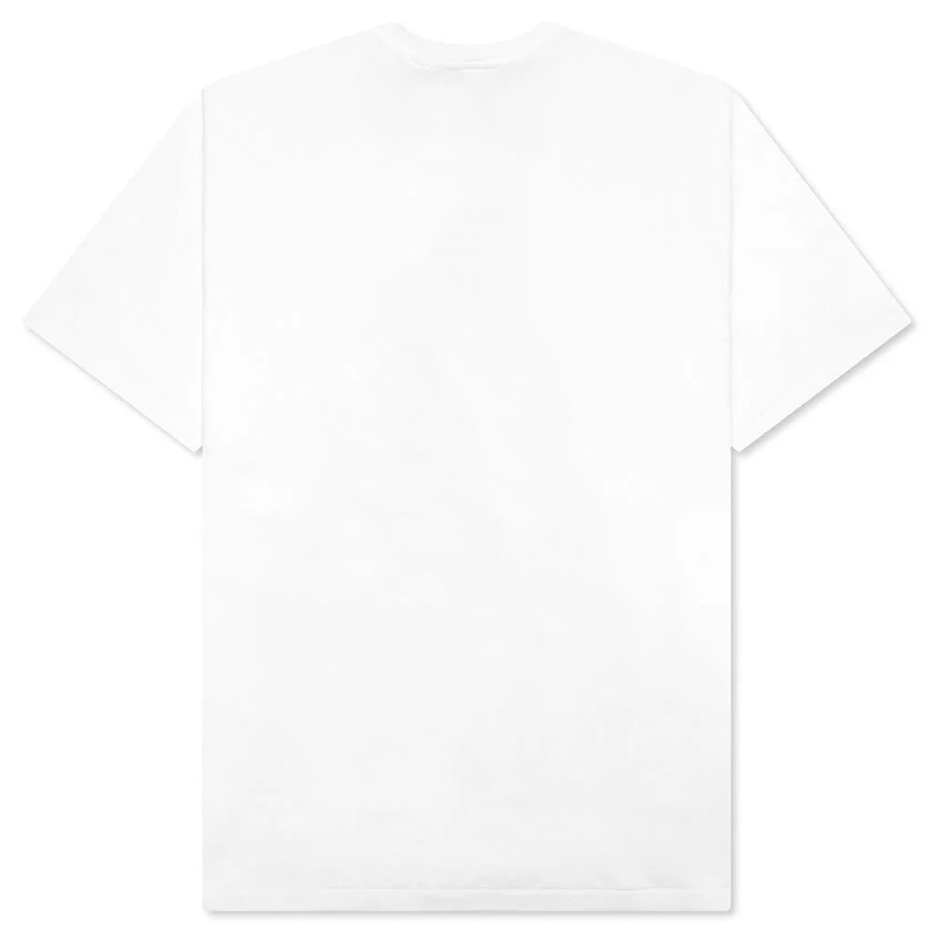 Color Camo Milo on Big Ape Tee White Navy