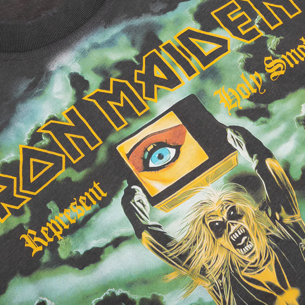 Represent x Iron Maiden Holy Smoke T Shirt Ash