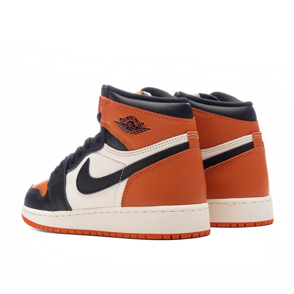 Air Jordan 1 Retro High OG Shattered Backboard GS Black Sail Starfish