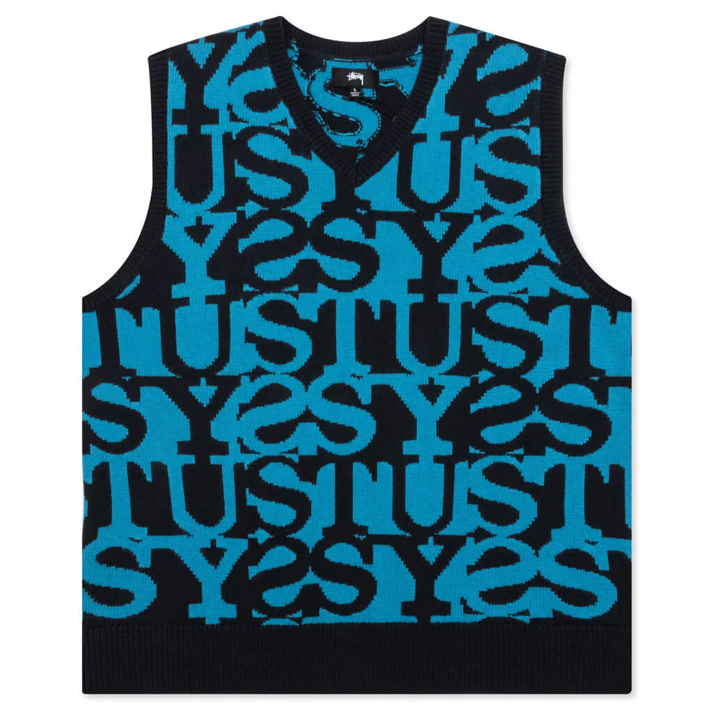 Stacked Sweater Vest Dark Navy