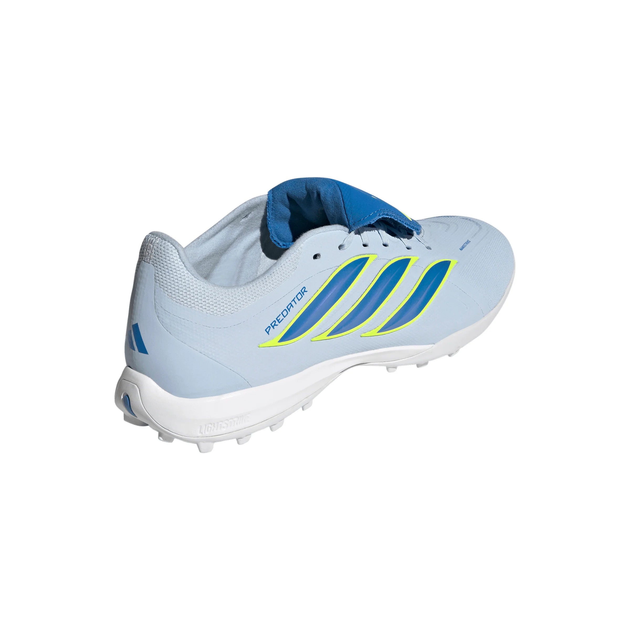 adidas Predator League Fold Over Tongue TF Turf Mens Soccer Cleats Sky Blue Yellow