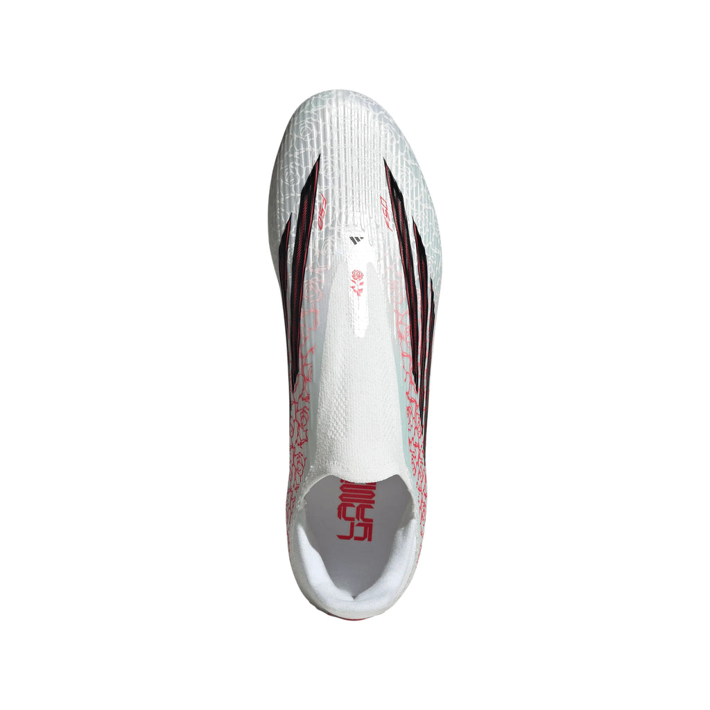 adidas F50 League Laceless FG MG Firm Ground Multi Ground Mens Soccer Cleats White Black Red