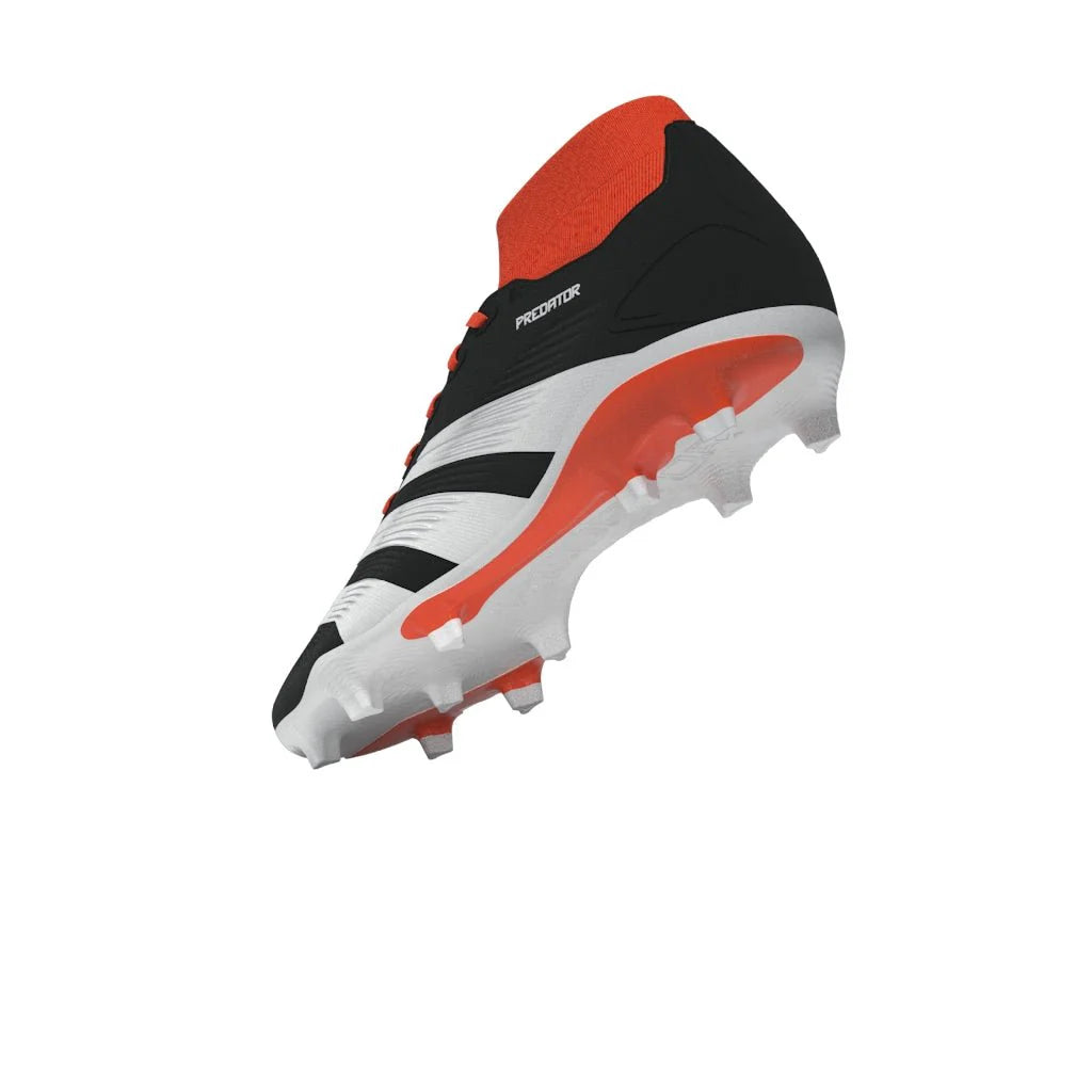 adidas Predator League Sock FG Firm Ground Soccer Cleats Core Black White Red