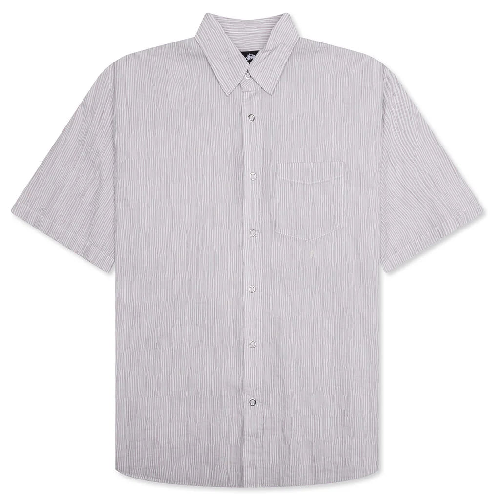 Wavy Striped Shirt Natural