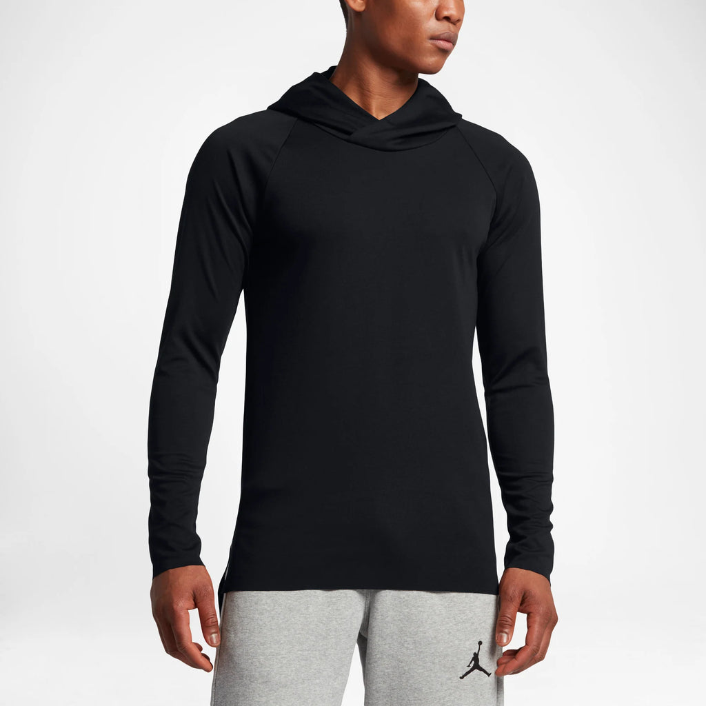 Air Jordan 23 Lux Raglan Mens Hoodie Black Black
