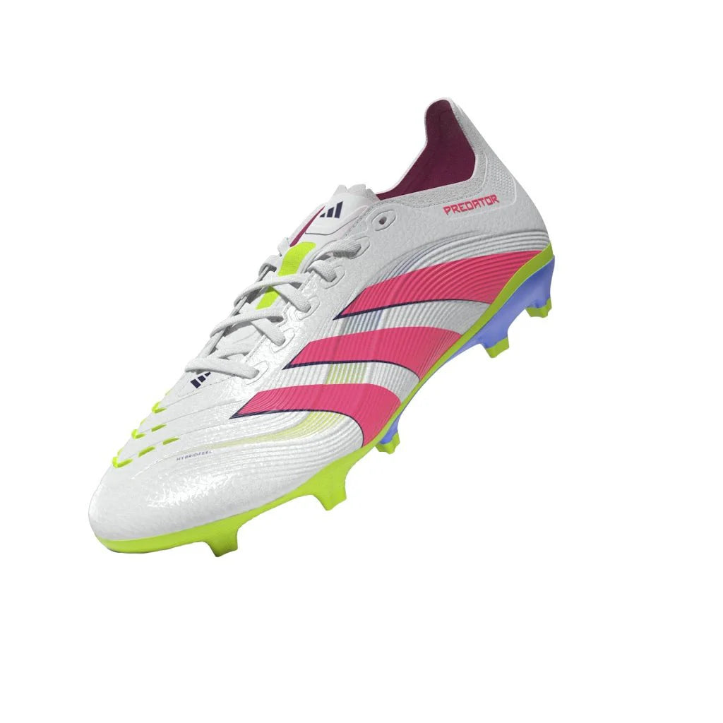 adidas Predator League Firm Multi Ground Soccer Cleats White Pink Lemon