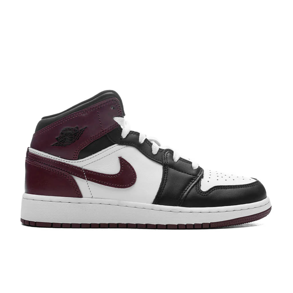 Air Jordan 1 Mid SE GS White Dark Pony Black