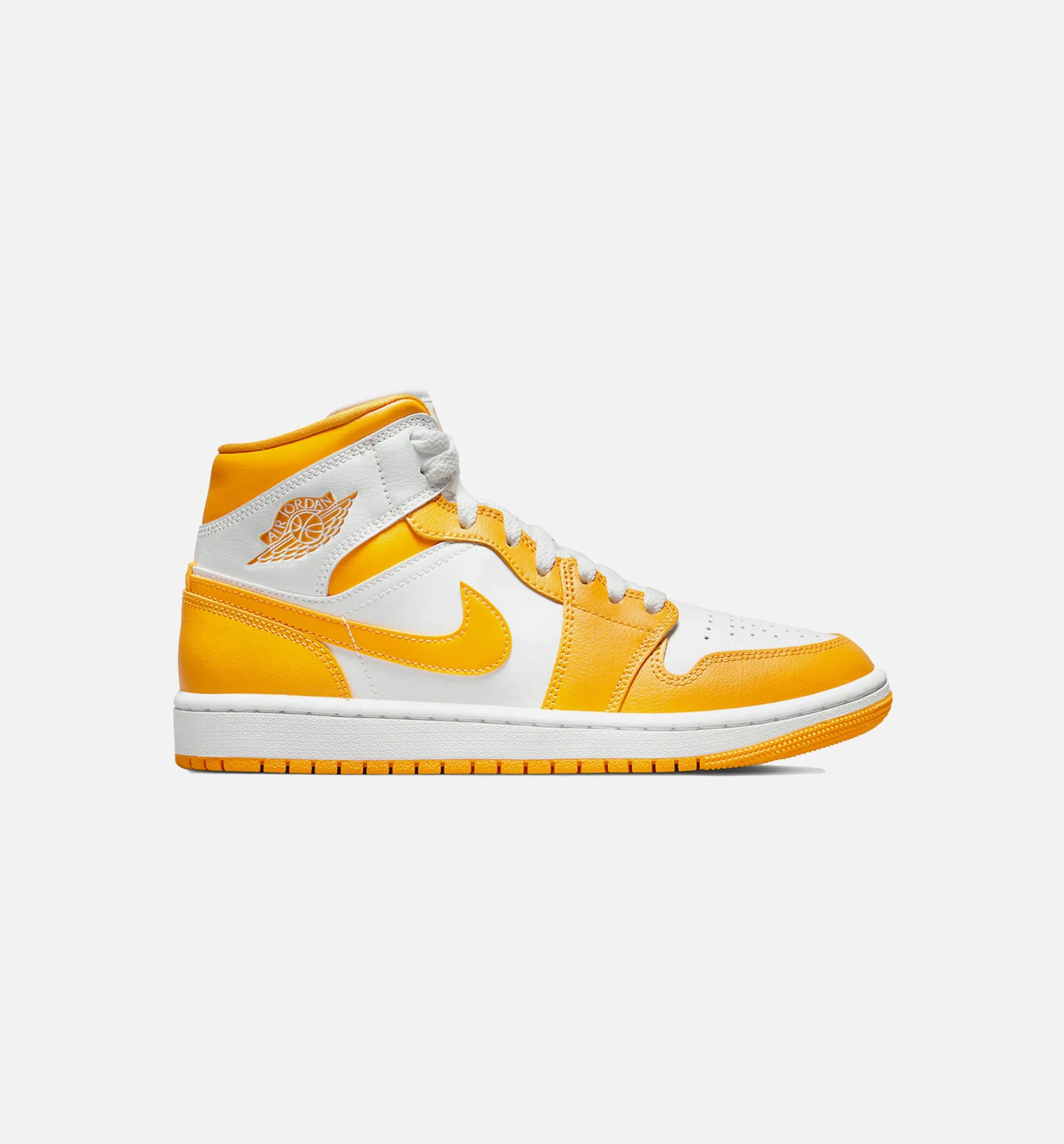 Air Jordan 1 Mid University Gold Womens Lifestyle Shoe Yellow White