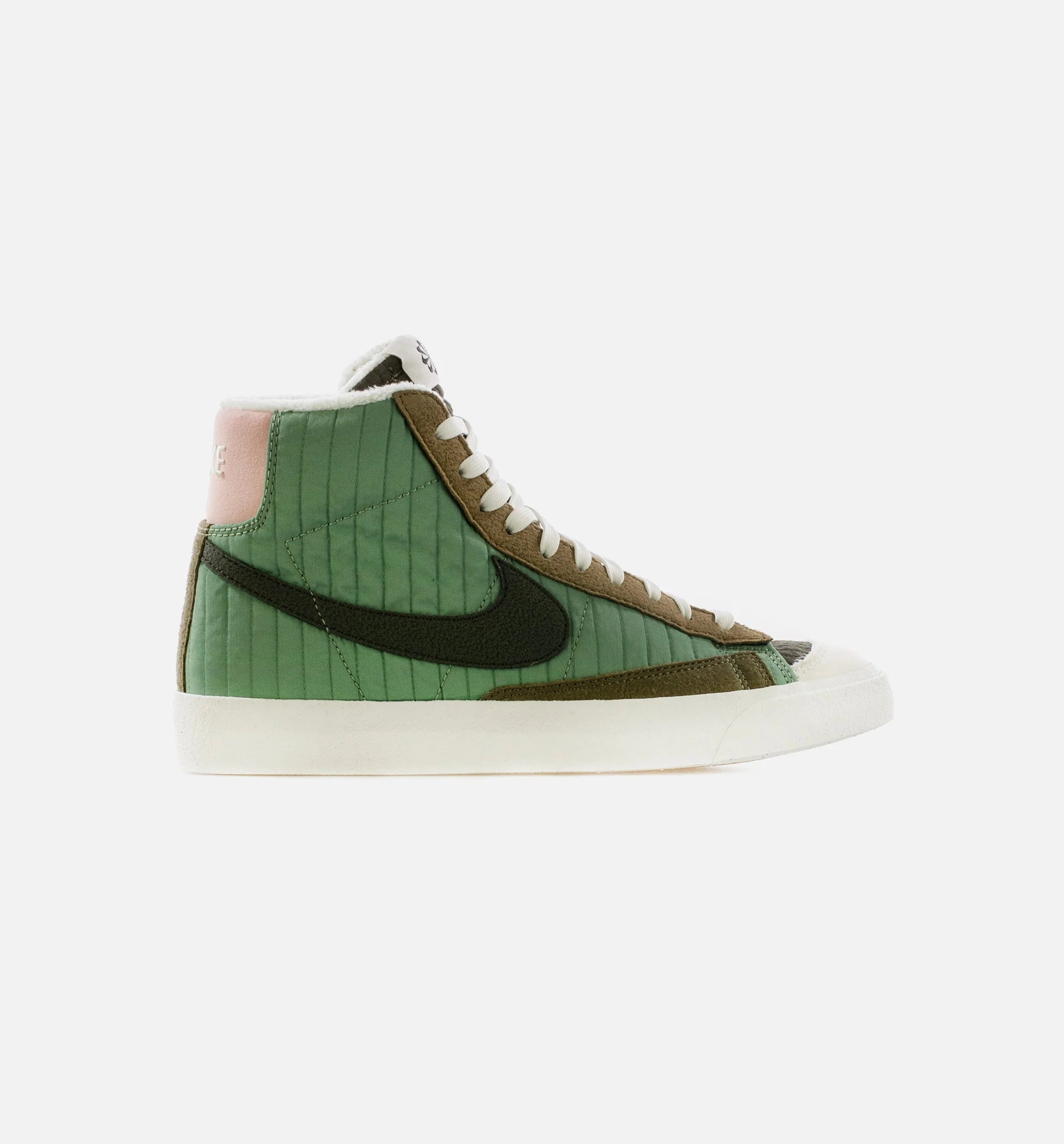 Blazer Mid 77 Grade School Lifestyle Shoe Oil Green Sail Medium Olive Sequoia